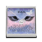 Dad Memorial Necklace Angel Wing Charm-[product type]