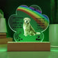 Dog Memorial Acrylic Paw Print Plaque-[product type]