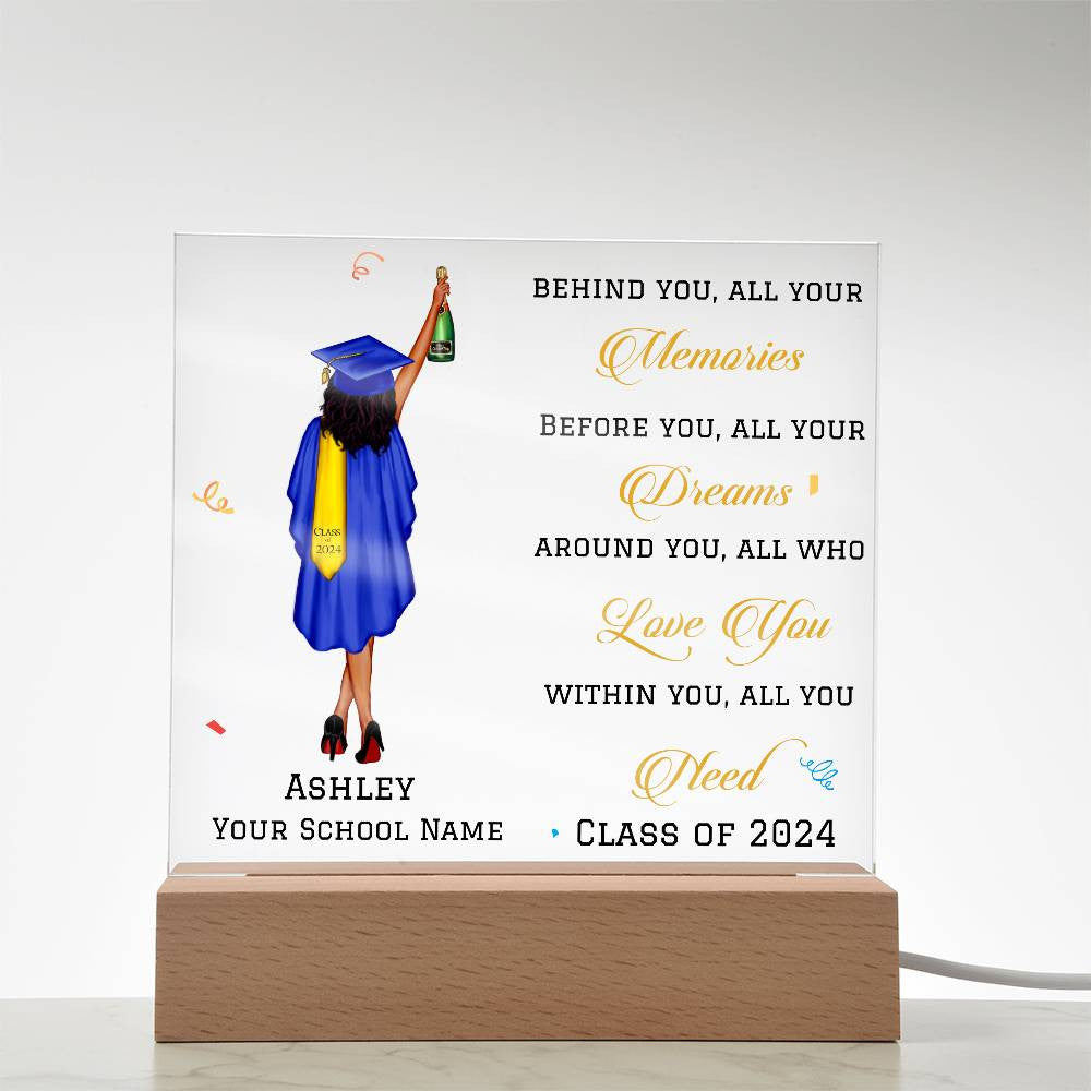 Personalized Graduation Gift, Class of 2024, 6 Text Colors, College Graduation, Grad Gift, Graduate Gifts, Master's Degree-[product type]