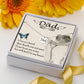 Dad Memorial Necklace Angel Wing Charm-[product type]