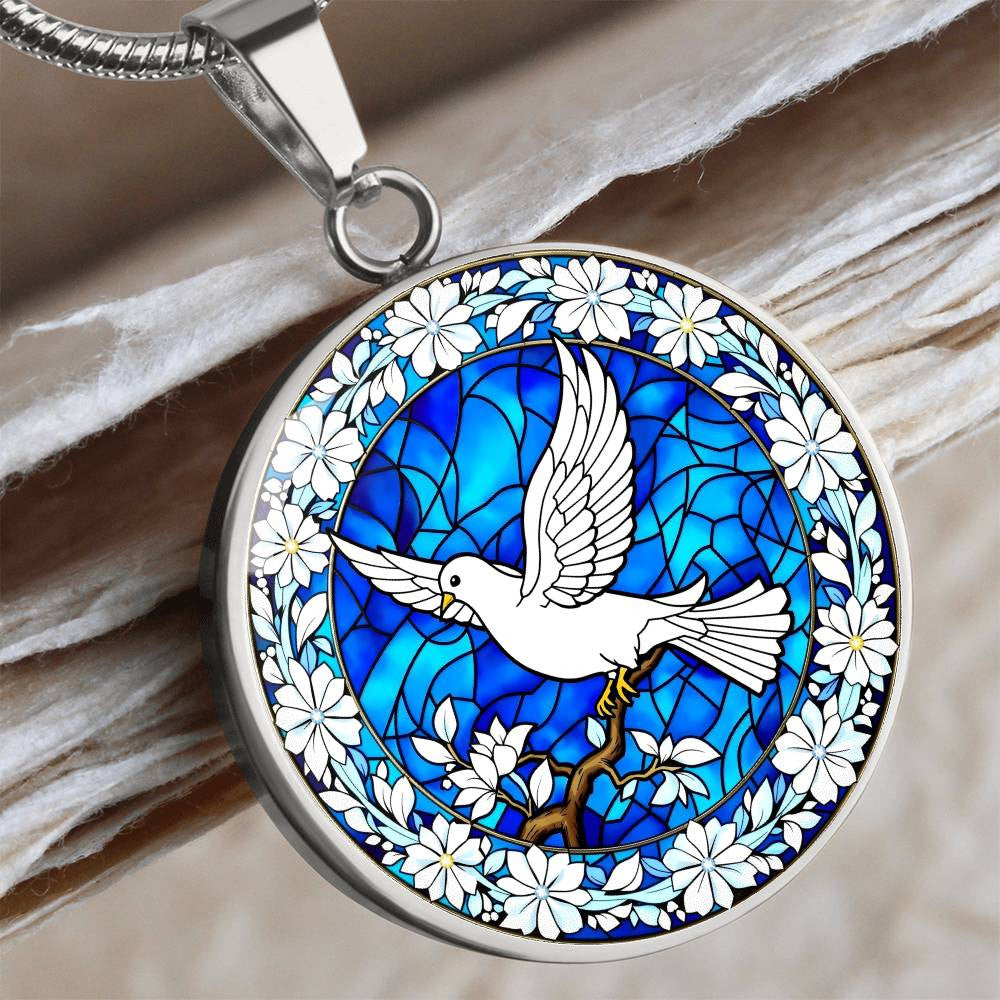 Dove Pendant Necklace-[Heartfelt Family Gift]