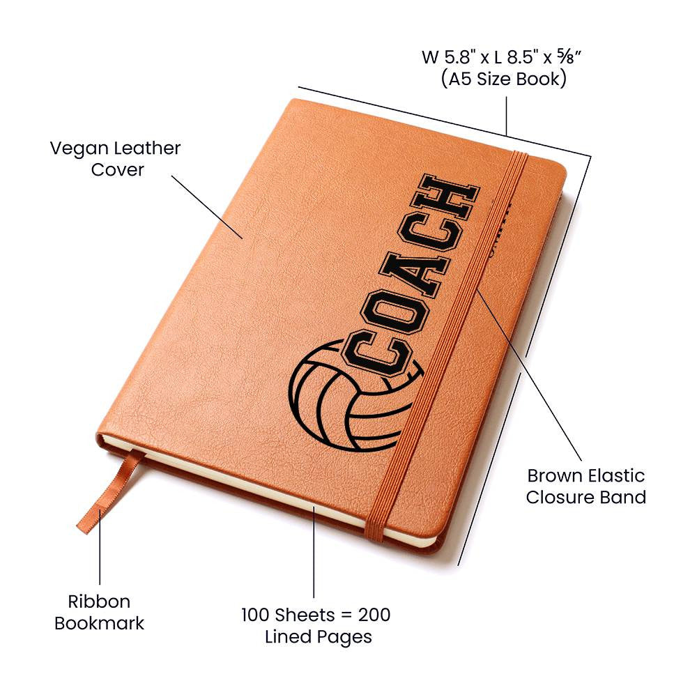 Personalized Volleyball Coach Journal-[Heartfelt Family Gift]