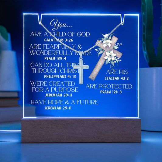 Child of God Necklace and Jewelry holder Gift Set