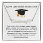 11th Grade Graduation Heart Name Necklace-Jewelry