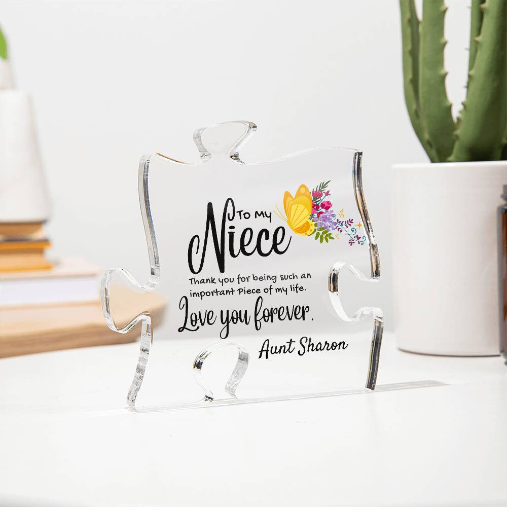 Niece Acrylic Puzzle Plaque