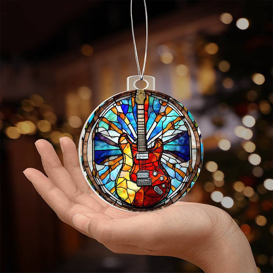 Electric Guitar Christmas Ornament