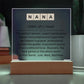 Personalized Nana Definition Acrylic Plaque-[product type]