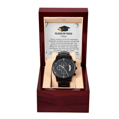 Class of 2025 Graduation Gift Chronograph Watch-[Heartfelt Family Gift]