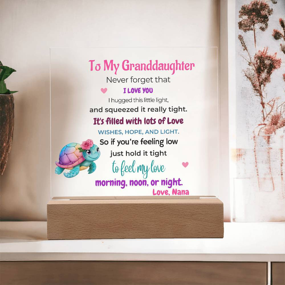 Personalized Granddaughter Sea Animal LED Night Light-[Heartfelt Family Gift]