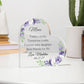 Mother of The Bride Acrylic Heart Plaque-[product type]