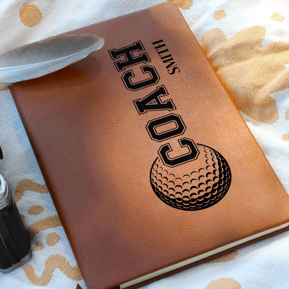 Personalized Golf Coach Journal-[Heartfelt Family Gift]