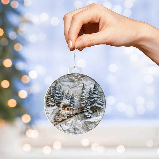 Acrylic Christmas Ornament-[Heartfelt Family Gift]