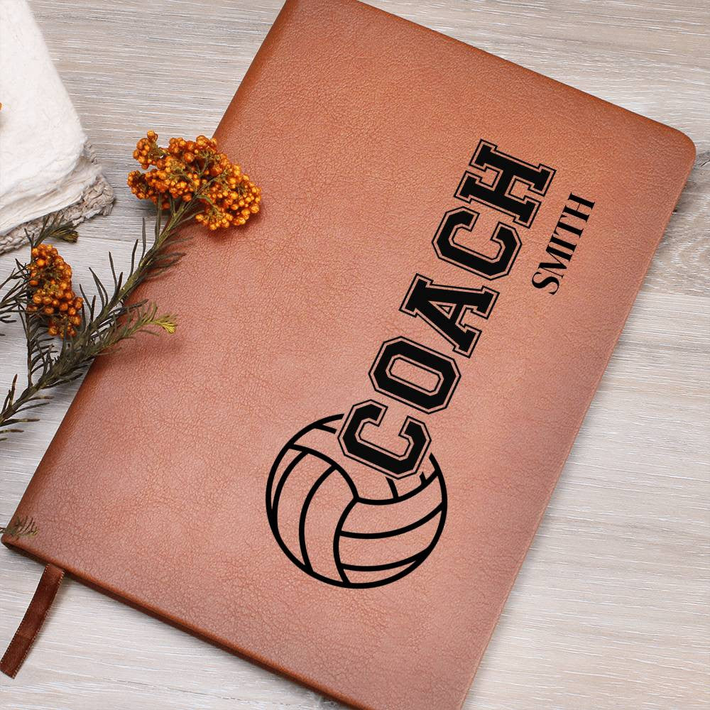 Personalized Volleyball Coach Journal-[Heartfelt Family Gift]