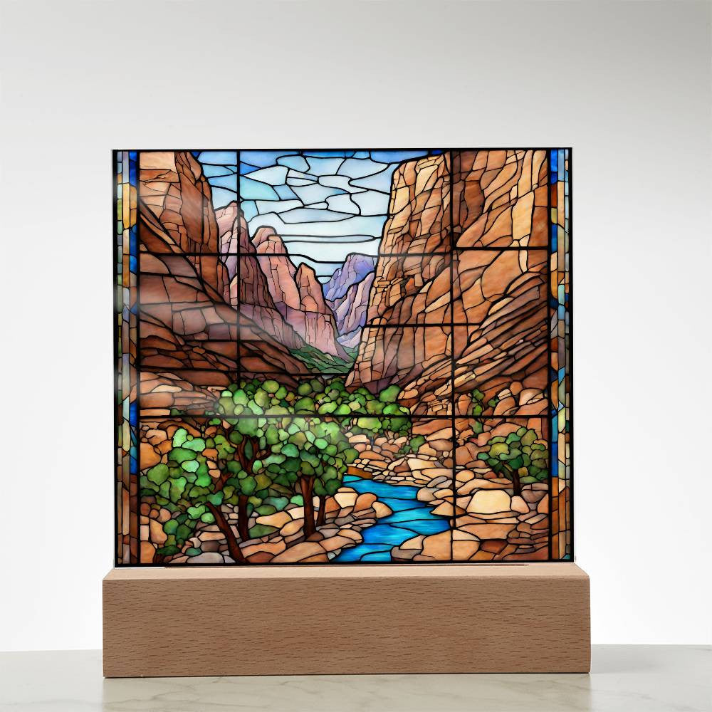 Zion National Park Acrylic Photo-[product type]