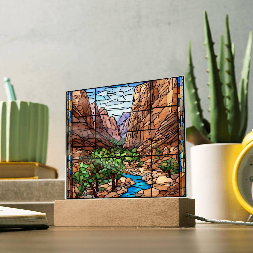 Zion National Park Acrylic Photo-[product type]