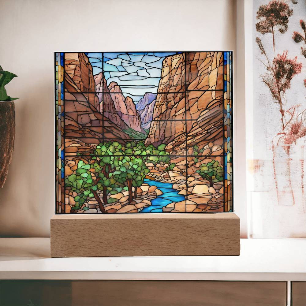 Zion National Park Acrylic Photo-[product type]