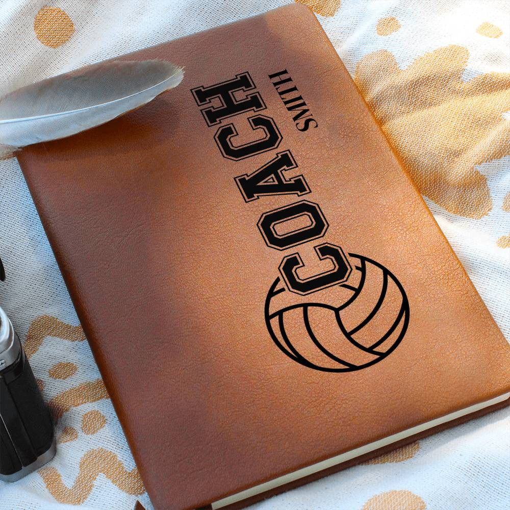 Personalized Volleyball Coach Journal-[Heartfelt Family Gift]