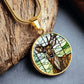 Deer Faux Stained Glass Necklace or Charm Bracelet-[product type]