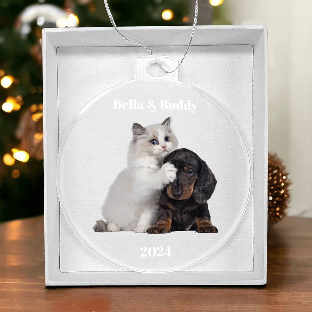 Personalized Pet Photo Charistmas Ornament-[Heartfelt Family Gift]