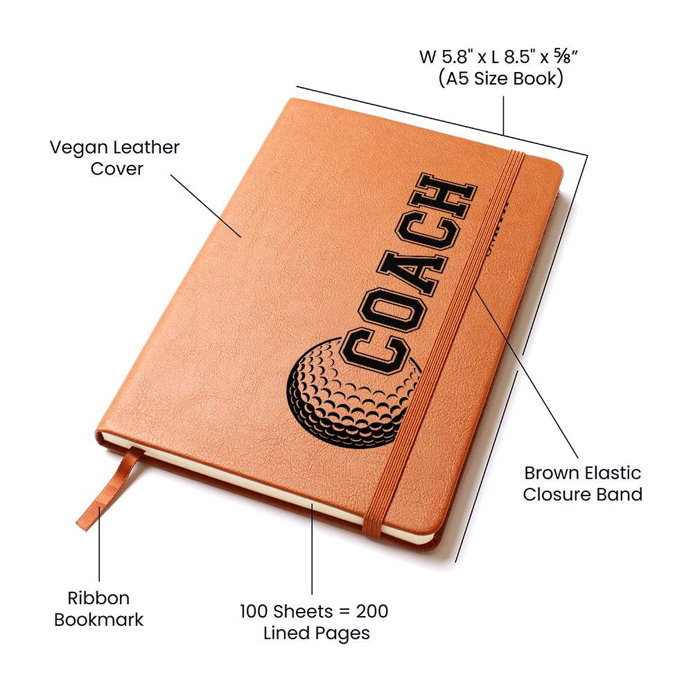 Personalized Golf Coach Journal-[Heartfelt Family Gift]