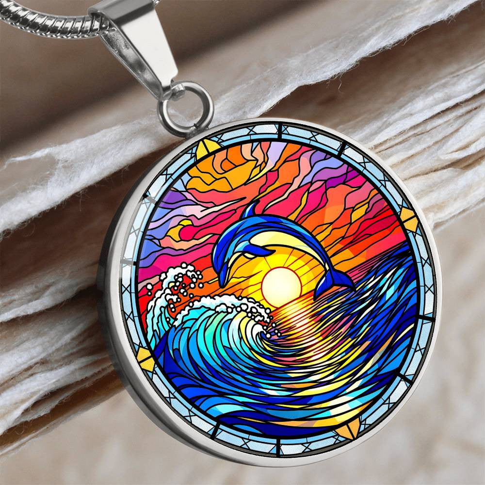 Dolphin Pendant Necklace-[Heartfelt Family Gift]