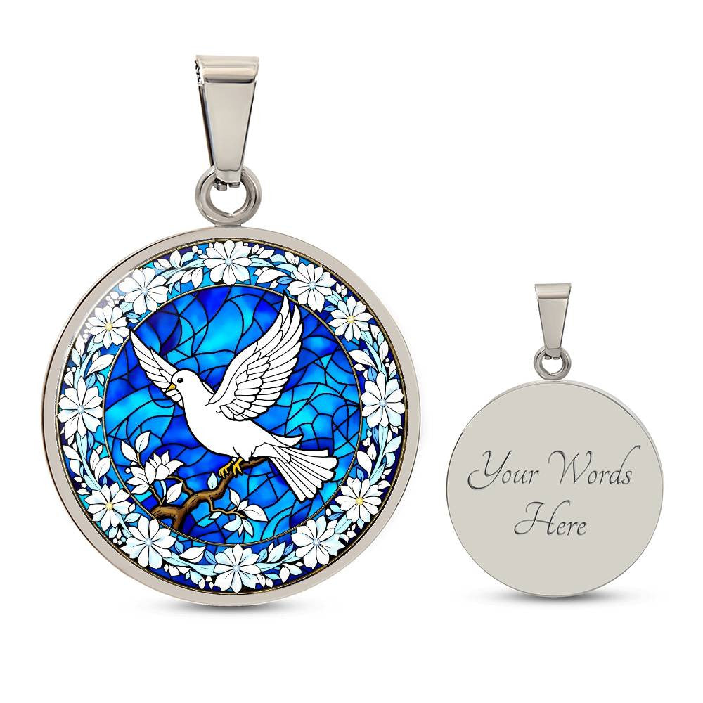 Dove Pendant Necklace-[Heartfelt Family Gift]