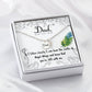 Dad Memorial Necklace Angel Wing Charm-[product type]