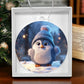 Cute Penquin Acrylic Christmas Ornament