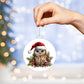 Owl Acrylic Christmas Ornament-[Heartfelt Family Gift]