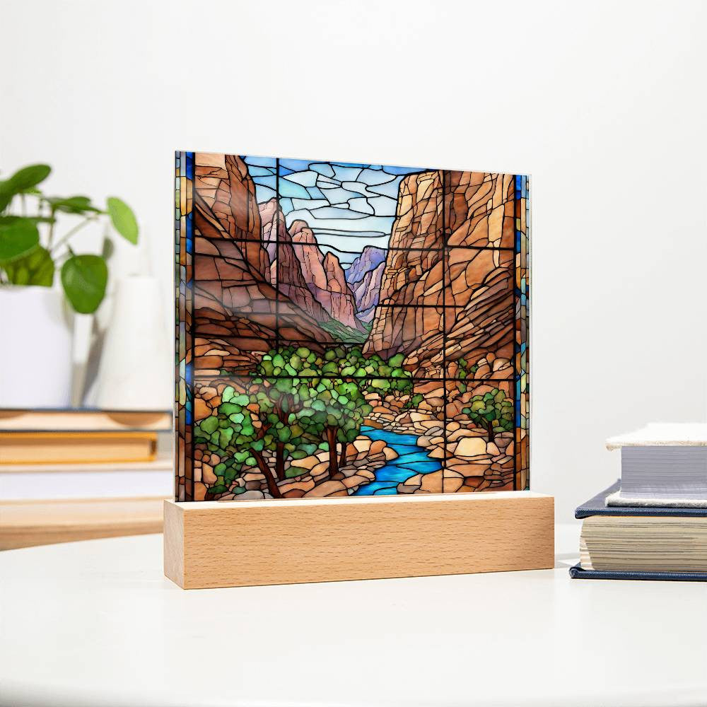 Zion National Park Acrylic Photo-[product type]