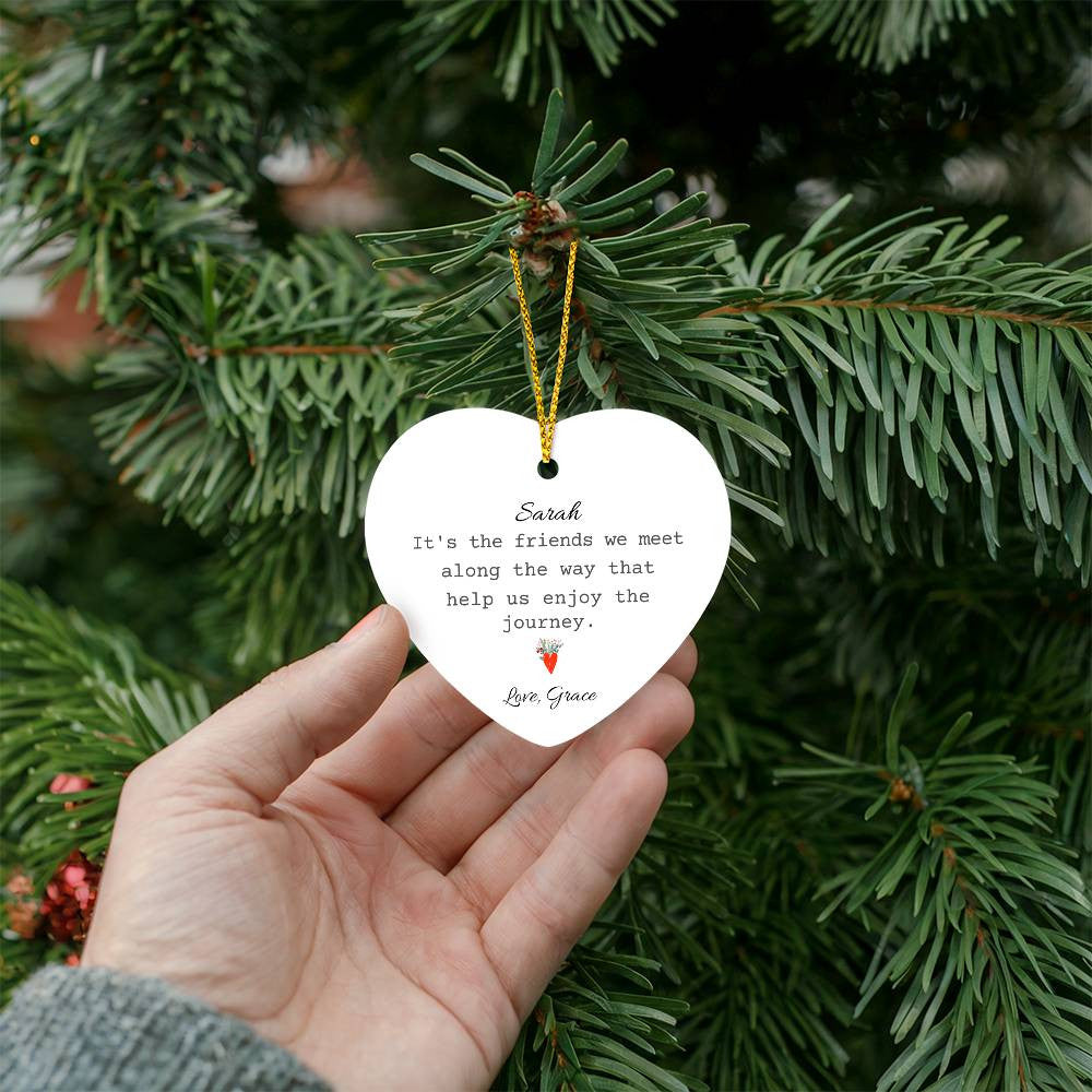 High Gloss Heart Ornament-[Heartfelt Family Gift]