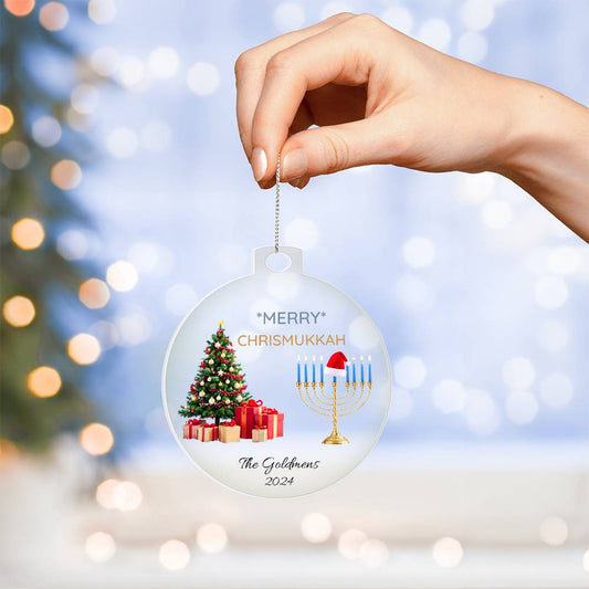 Merry Chrismukka Hanukkah Christmas Ornament Gift