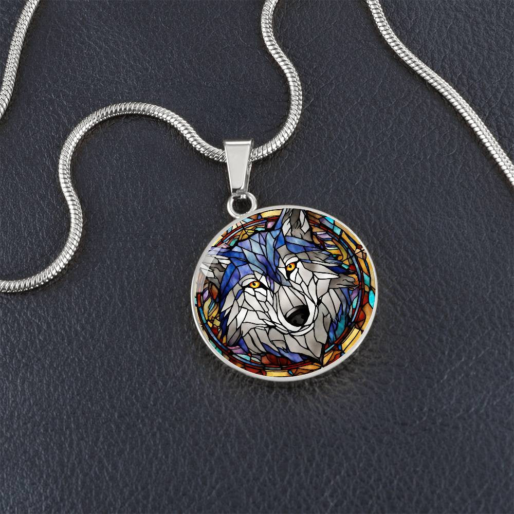 Wolf Necklace or Bangle Charm Bracelet-[product type]