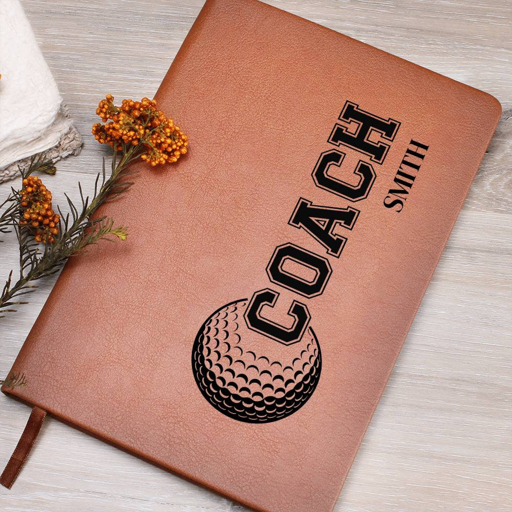 Personalized Golf Coach Journal-[Heartfelt Family Gift]