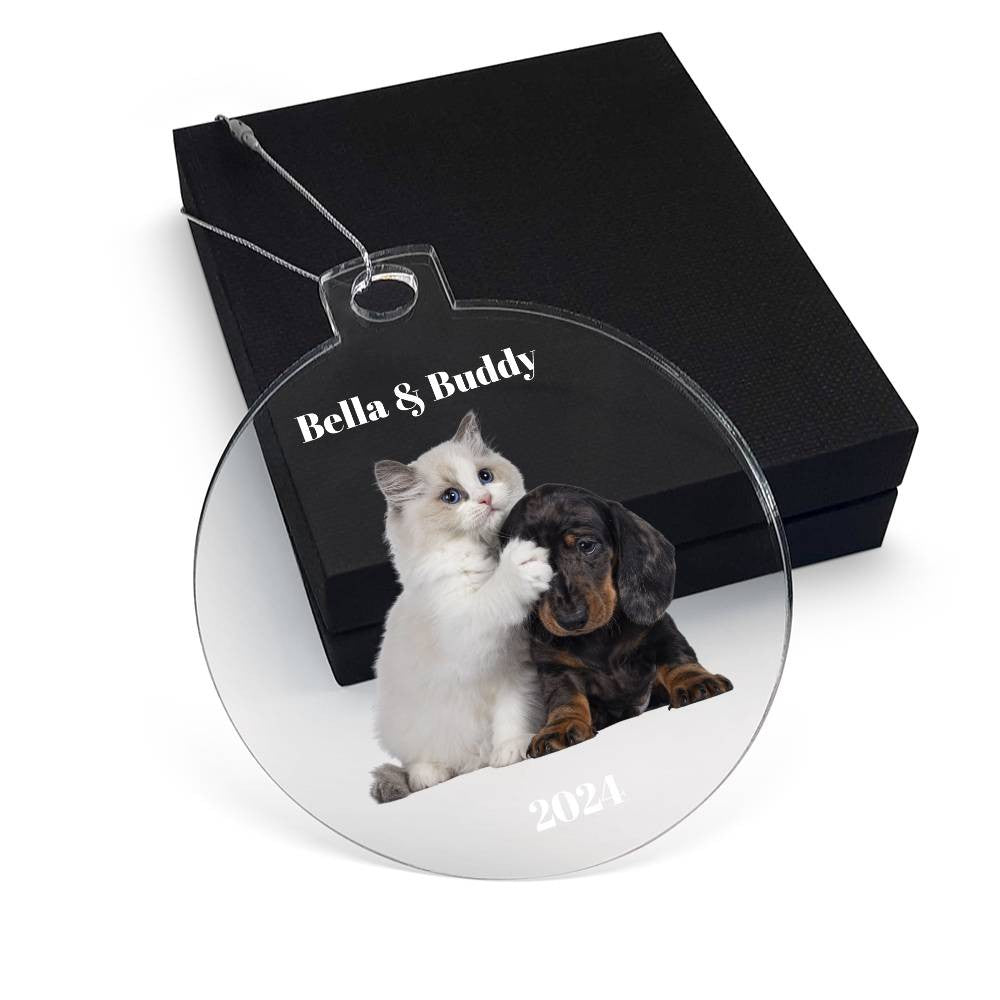 Personalized Pet Photo Charistmas Ornament-[Heartfelt Family Gift]