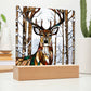 Deer Decorative Acrylic Plaque-[product type]