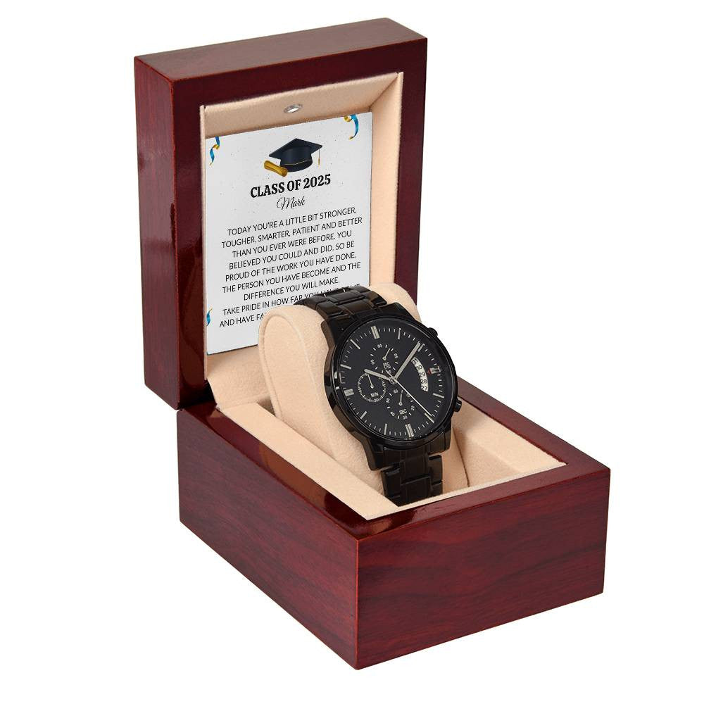 Class of 2025 Graduation Gift Chronograph Watch-[Heartfelt Family Gift]