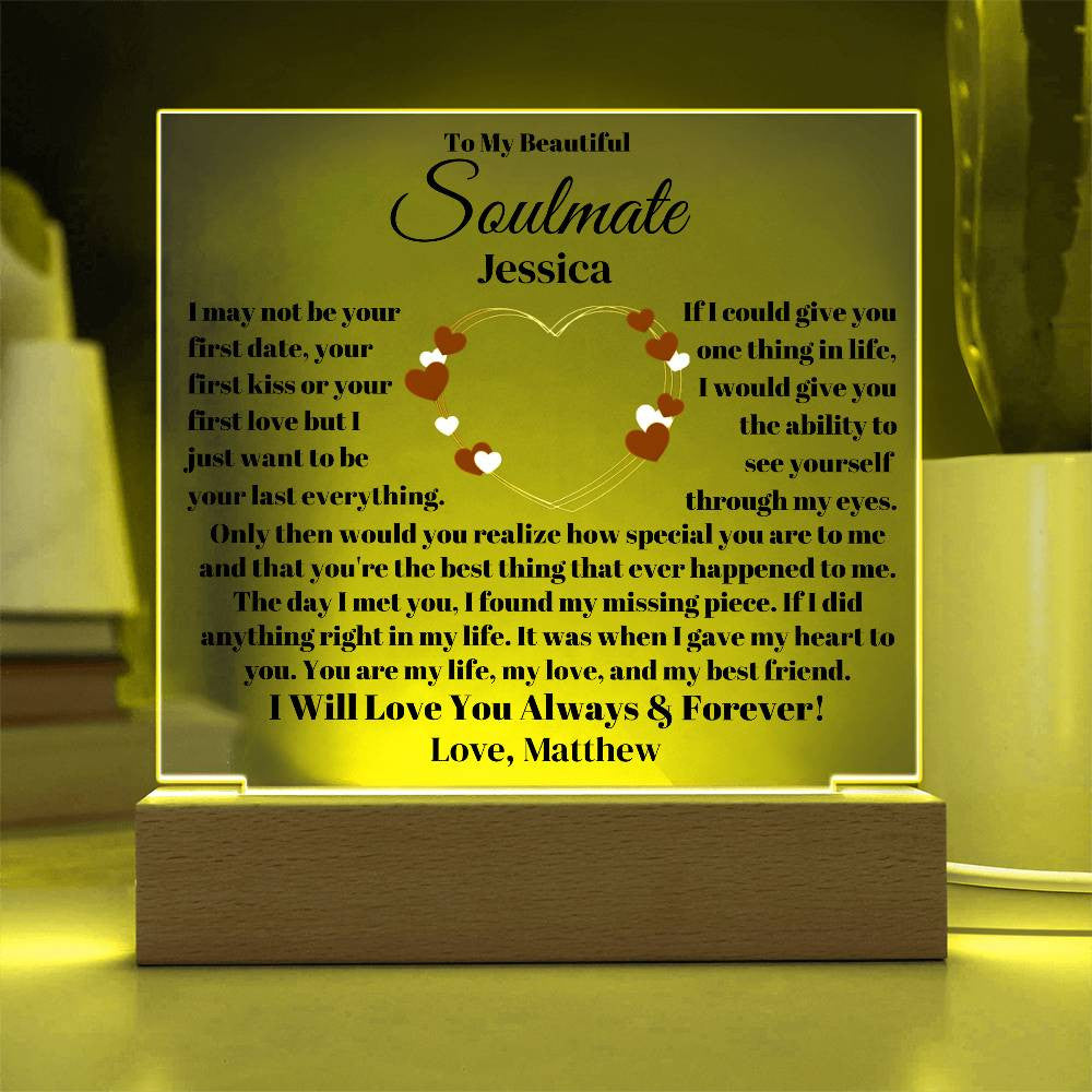 Personalized Soulmate Plaque-[Heartfelt Family Gift]