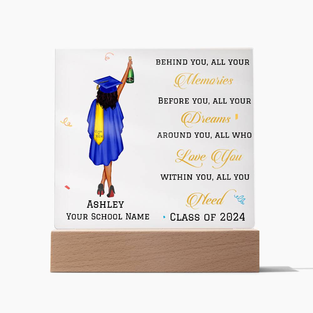 Personalized Graduation Gift, Class of 2024, 6 Text Colors, College Graduation, Grad Gift, Graduate Gifts, Master's Degree-[product type]