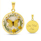 Butterfly and Daffodil Necklace-[product type]