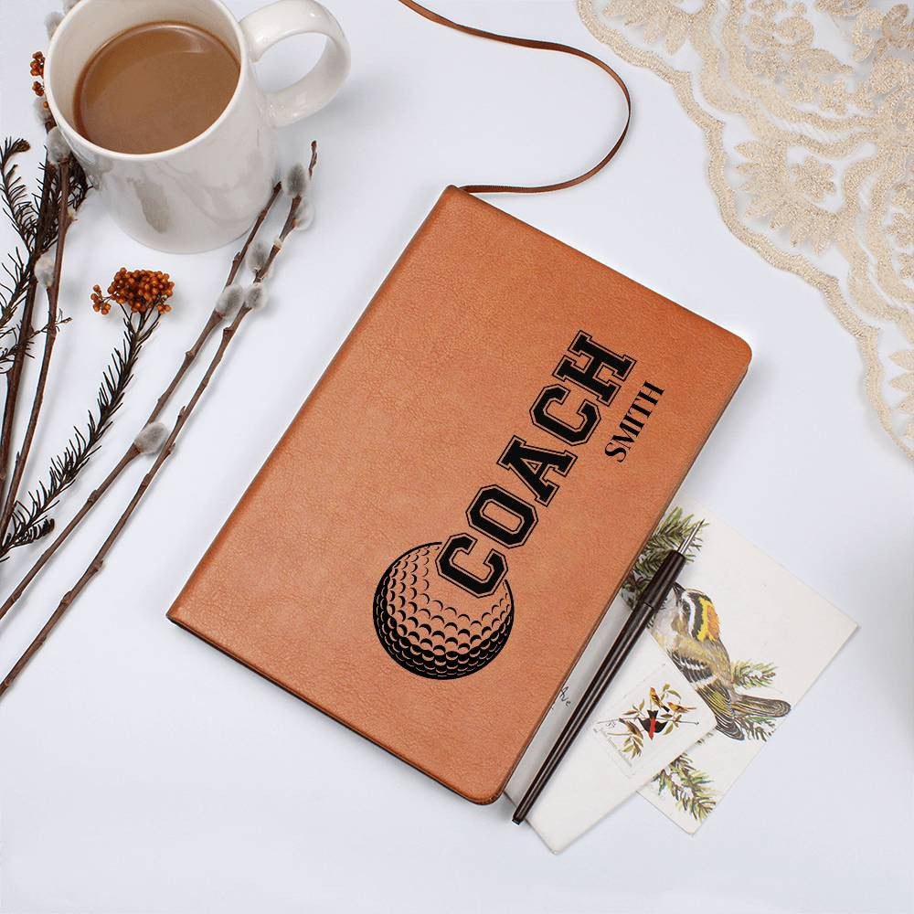 Personalized Golf Coach Journal-[Heartfelt Family Gift]