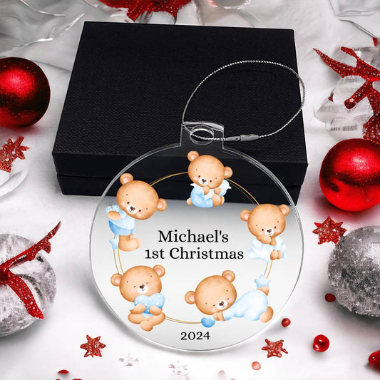 Baby's 1st Christmas Custom Ornament-[Heartfelt Family Gift]