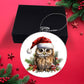 Owl Acrylic Christmas Ornament-[Heartfelt Family Gift]