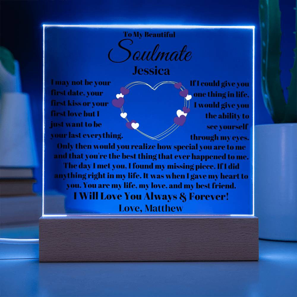 Personalized Soulmate Plaque-[Heartfelt Family Gift]