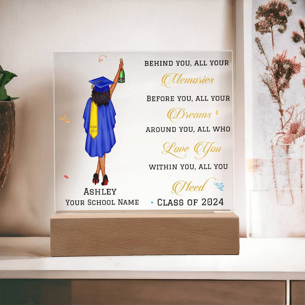 Personalized Graduation Gift, Class of 2024, 6 Text Colors, College Graduation, Grad Gift, Graduate Gifts, Master's Degree-[product type]