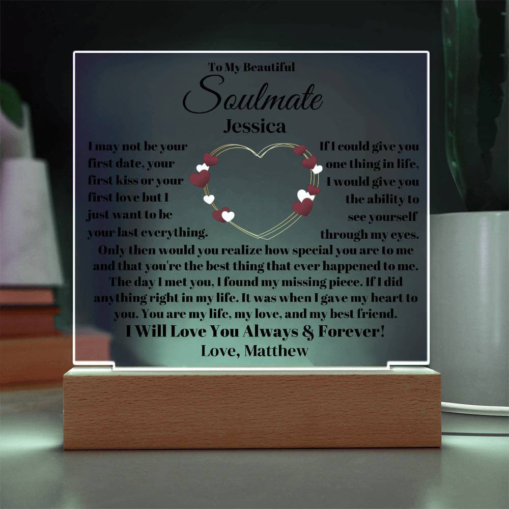 Personalized Soulmate Plaque-[Heartfelt Family Gift]