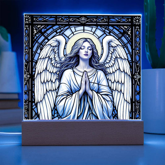 Guardian Angel Christmas Rememberance LED Plaque Decor