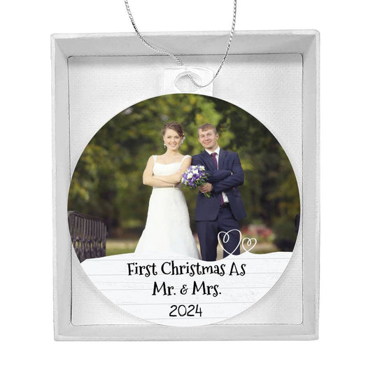 First Christmas as Mr Mrs Married Ornament-[Heartfelt Family Gift]