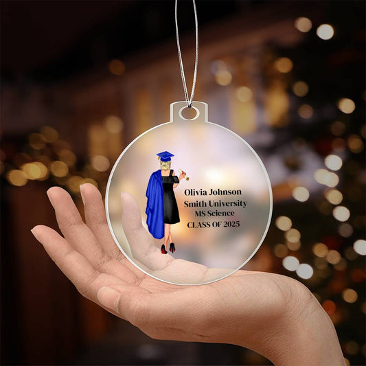 Personalized Graduation Acrylic Ornament-[Heartfelt Family Gift]