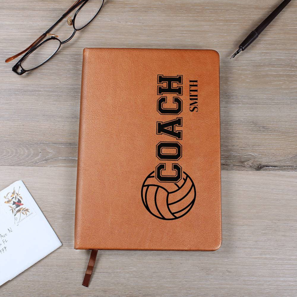 Personalized Volleyball Coach Journal-[Heartfelt Family Gift]